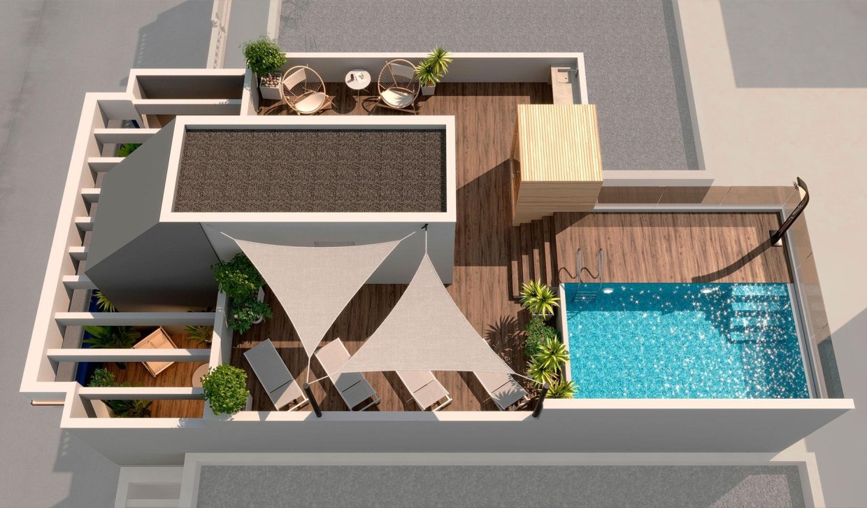 Nieuwbouw Woningen - Penthouse - Torrevieja - Playa del Acequión
