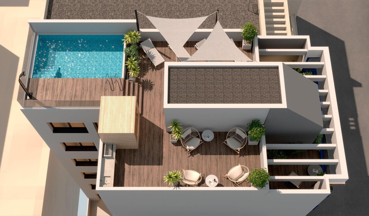 Nieuwbouw Woningen - Penthouse - Torrevieja - Playa del Acequión