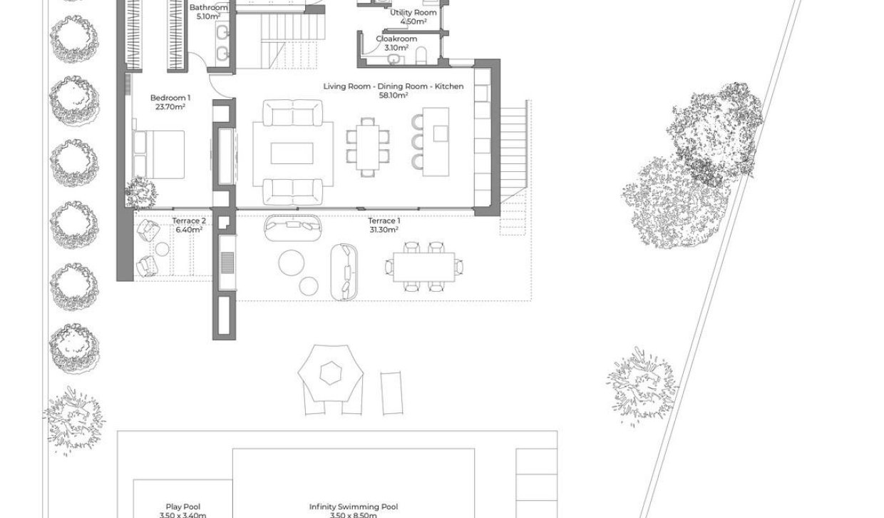 Obra nueva - Villa - Cuevas Del Almanzora - Desert Springs Golf Club