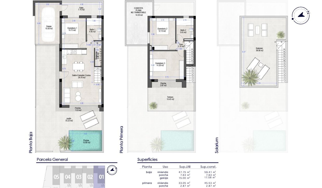 Nieuwbouw Woningen - Semidetached - San Pedro del Pinatar - Polideportivo