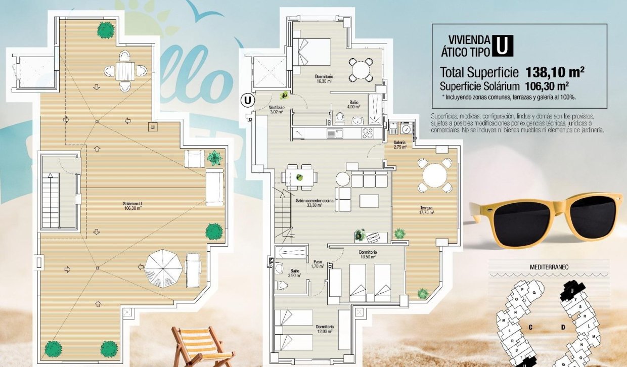 Obra nueva - Ático - La Manga del Mar Menor - La Manga