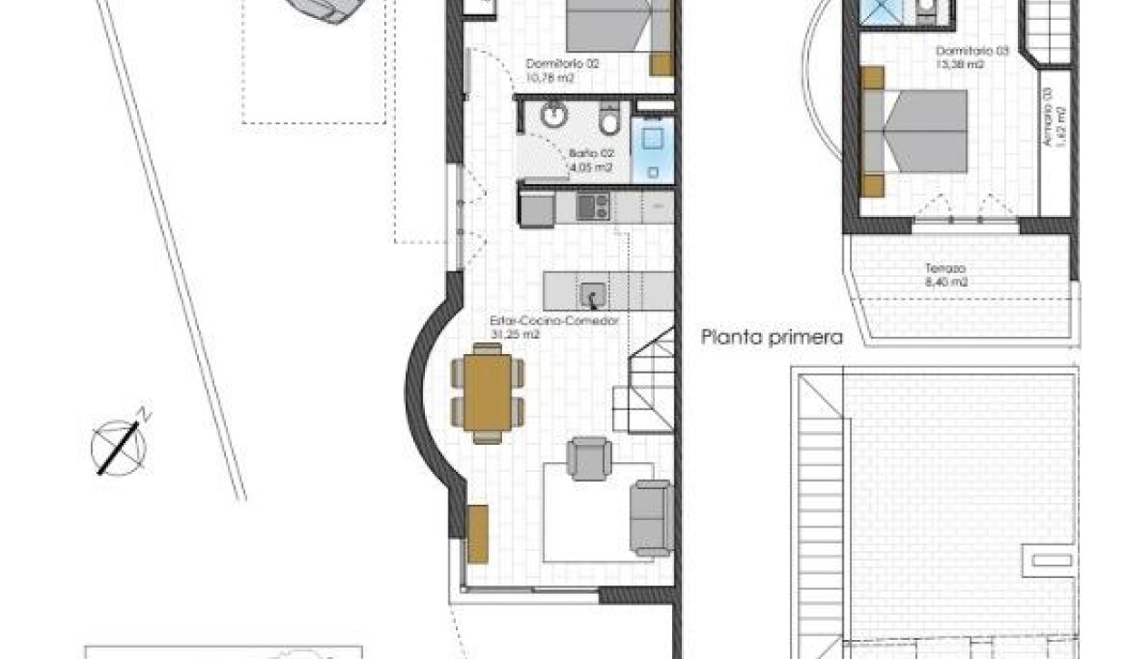 Obra nueva - Adosado - Pilar de la Horadada