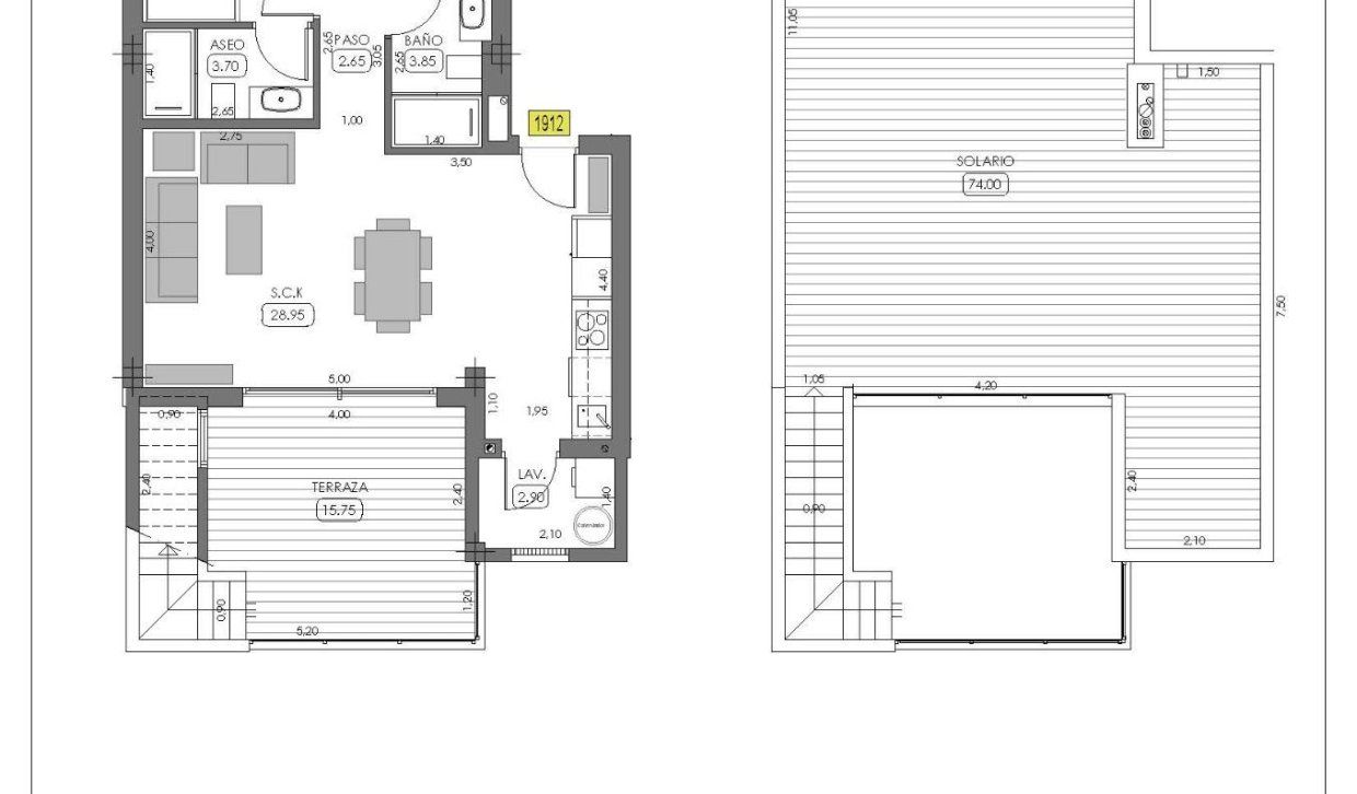 Obra nueva - Bungalow en la planta superior - Algorfa - La Finca Golf