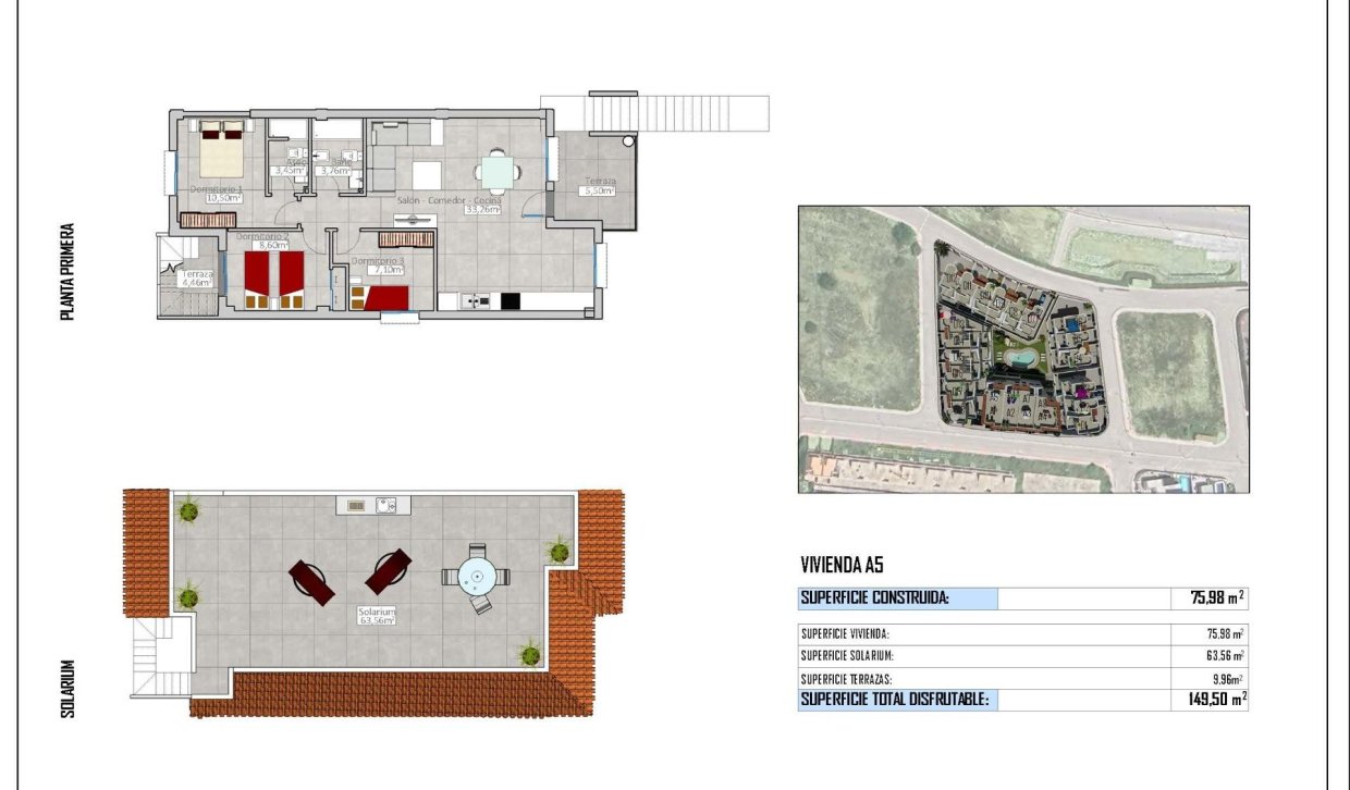 Obra nueva - Bungalow en la planta superior - Cox - San Fernando