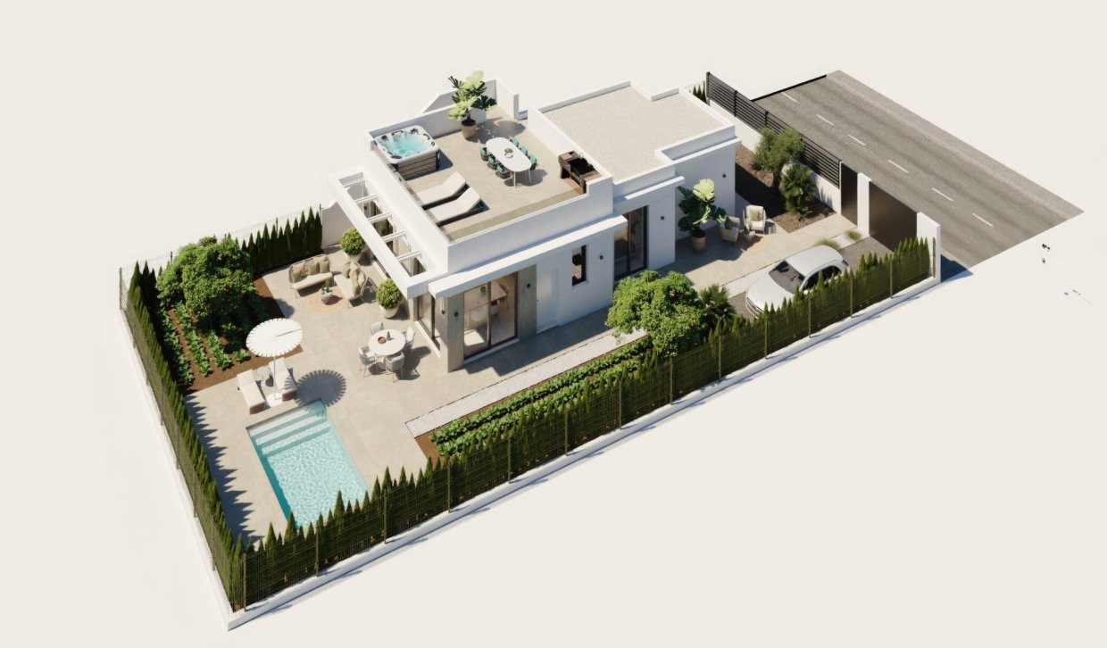 Obra nueva - Villa - Fuente Álamo - Hacienda Del Álamo Golf