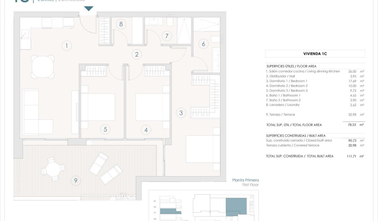 New Build - Apartment  - Benijofar - Pueblo