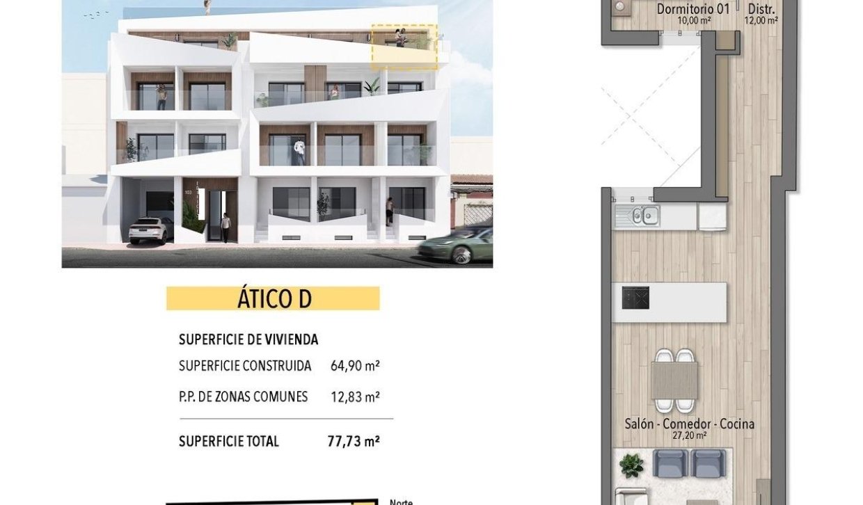 Nieuwbouw Woningen - Penthouse - Torrevieja - Playa de El Cura