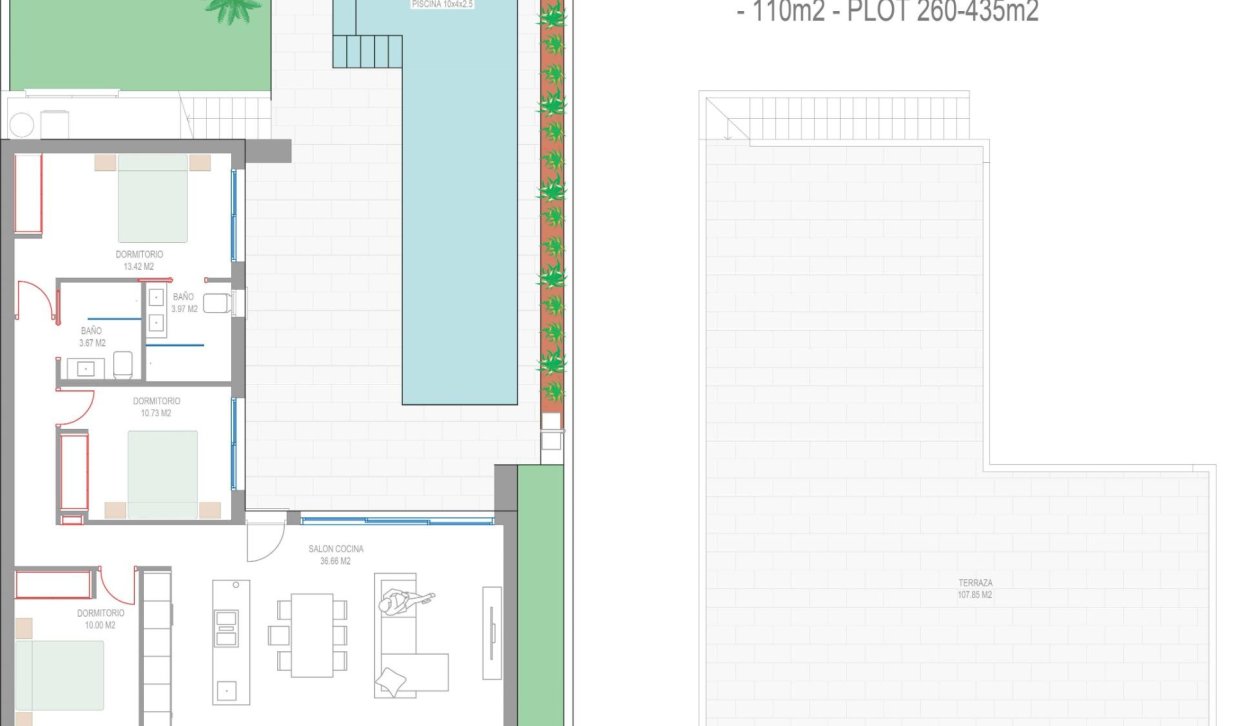 Obra nueva - Villa - San Javier - Parque del doce