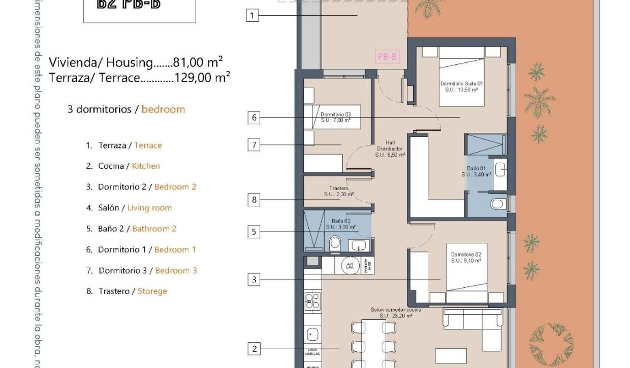 Nieuwbouw Woningen - Bungalow - Los Alcázares - La Serena Golf