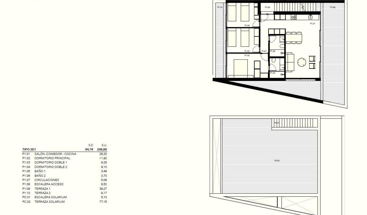 Nieuwbouw Woningen - Bungalow op de bovenste verdieping - Torrevieja - Los balcones