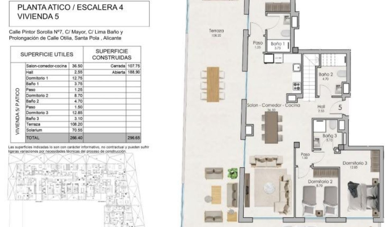 New Build - Penthouse - Santa Pola - Estacion de autobuses