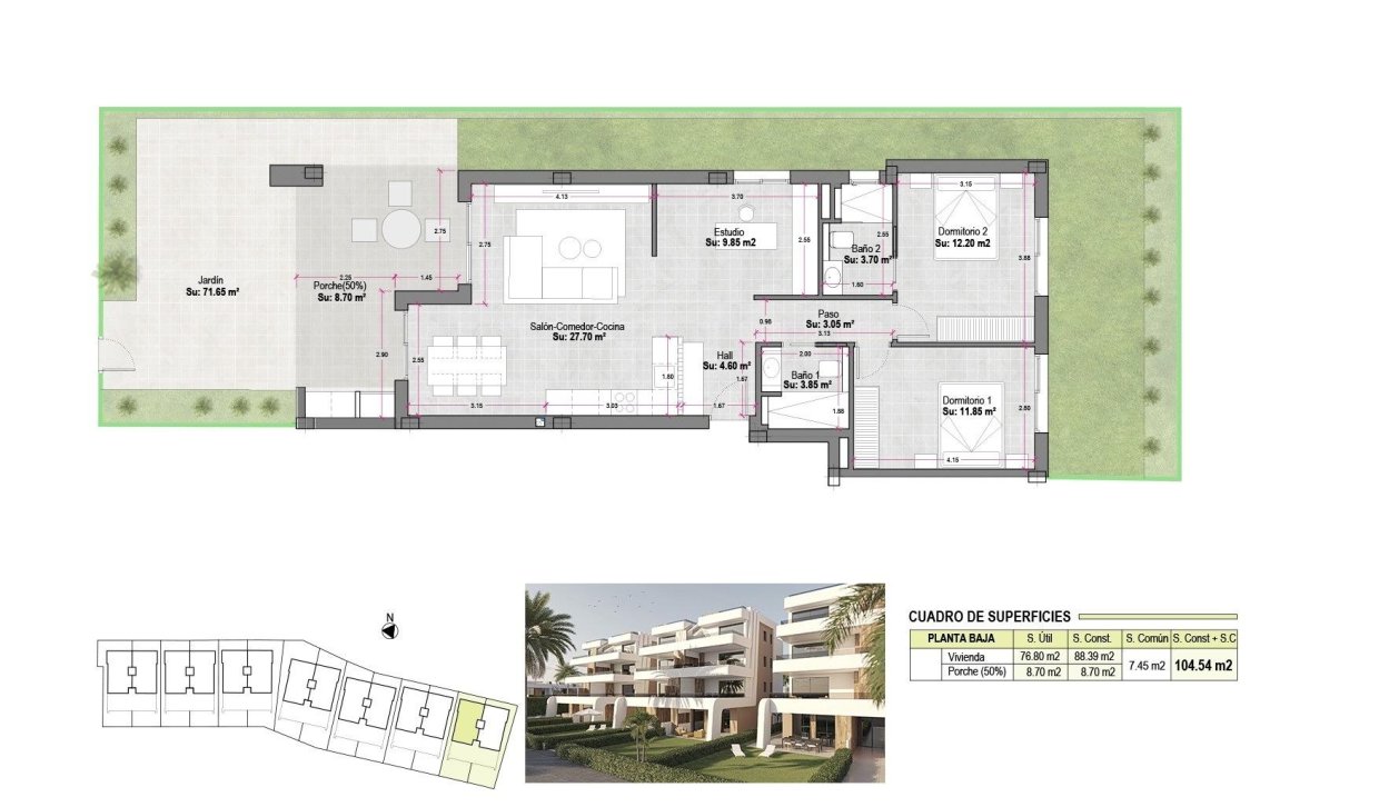 Nieuwbouw Woningen - Appartement  - Alhama De Murcia - Condado De Alhama Resort