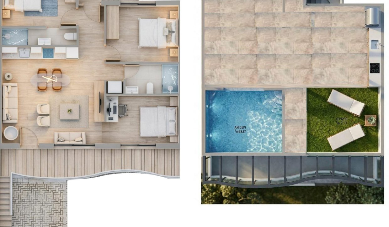 Nowy budynek - domek letniskowy - Pilar de la Horadada - parques de Andromeda