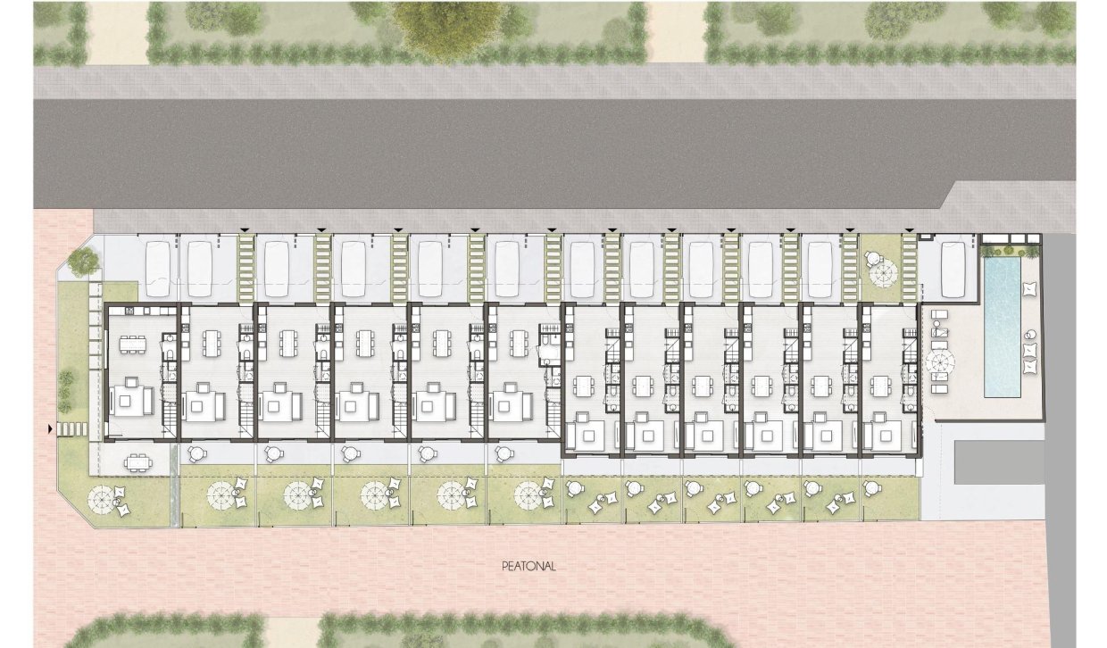 Nouvelle construction - maison jumelée - Pilar de la Horadada - pueblo