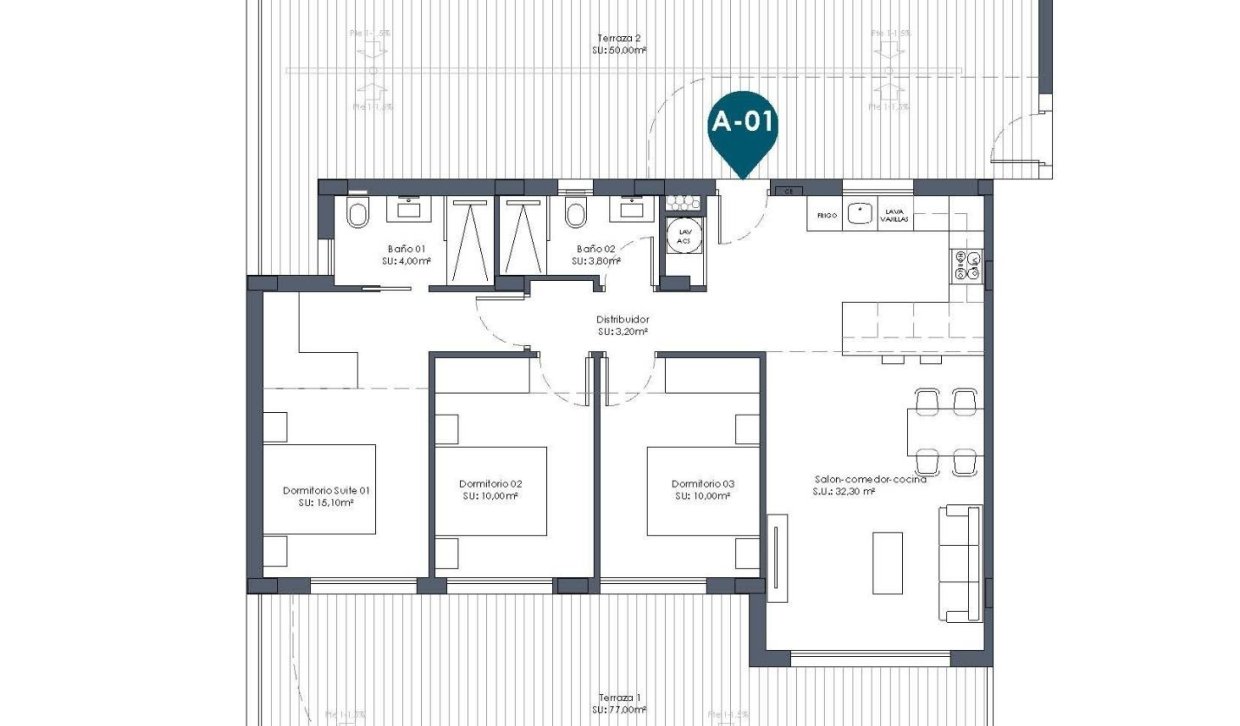 Obra nueva - Apartamento  - Los Alcázares - Serena Golf
