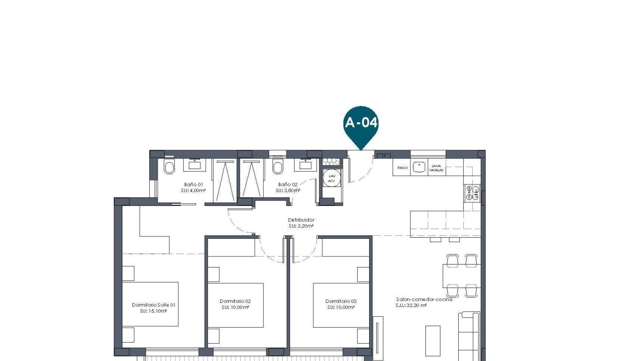 Obra nueva - Apartamento  - Los Alcázares - Serena Golf