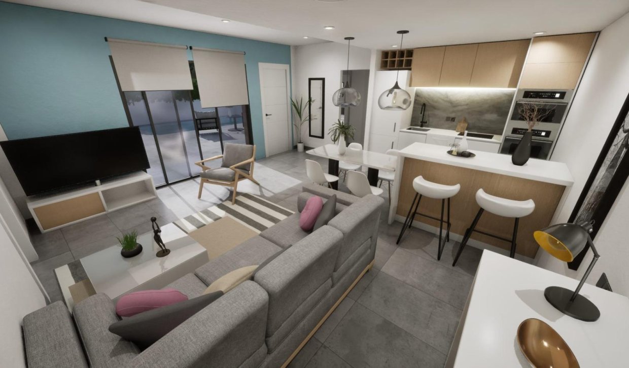Nieuwbouw Woningen - Vier woningen in één blok - Torre Pacheco - pueblo