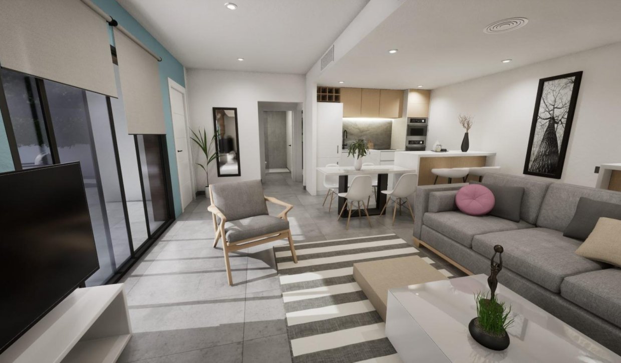Nieuwbouw Woningen - Vier woningen in één blok - Torre Pacheco - pueblo