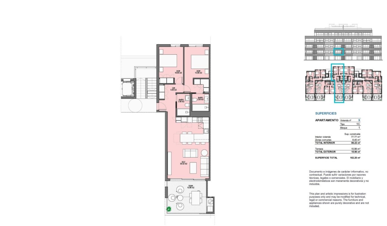 Nieuwbouw Woningen - Appartement  - Torre Pacheco - Santa Rosalia Lake And Life Resort