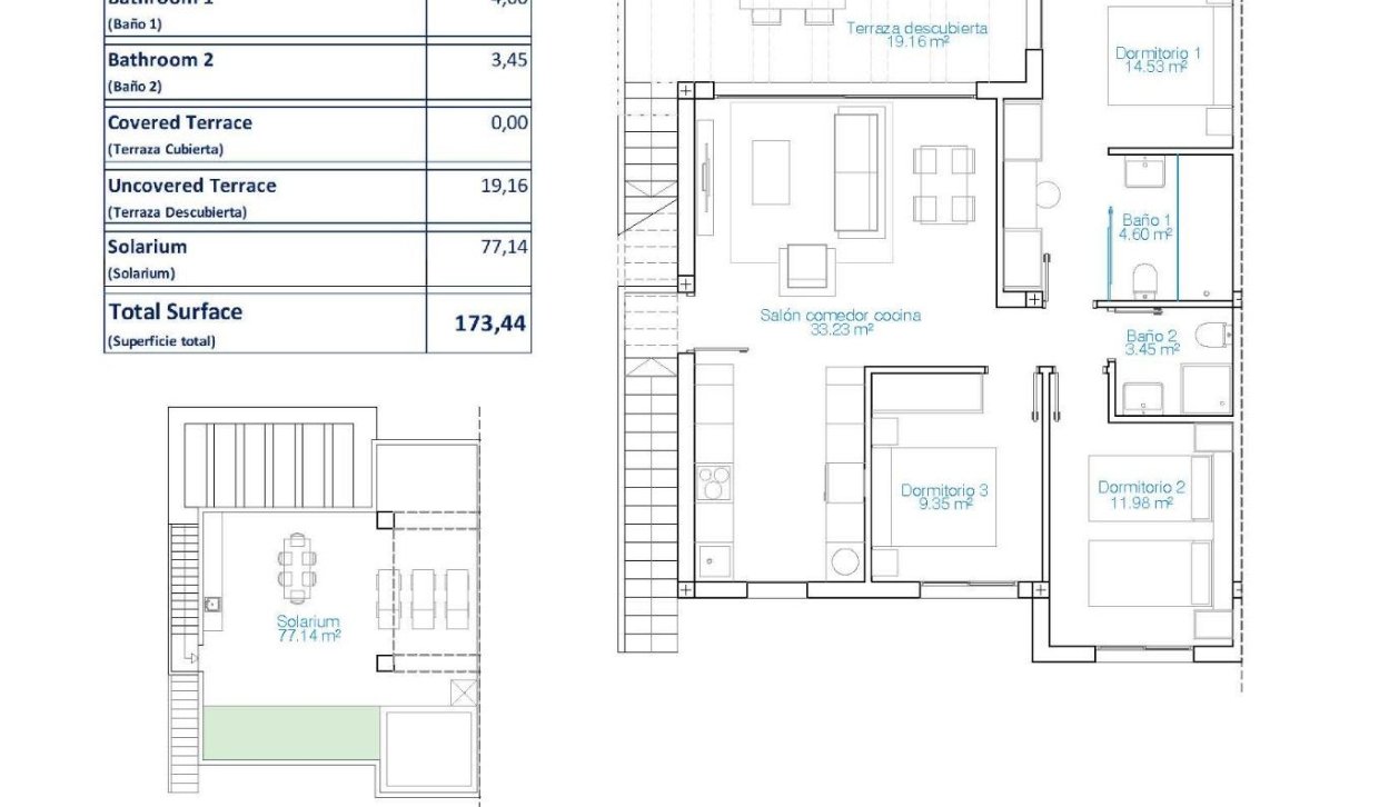 Obra nueva - Bungalow - Pilar de la Horadada - Playa de las Higuericas