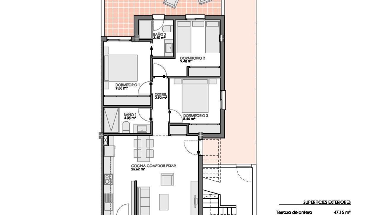 Obra nueva - Bungalow - Pilar de la Horadada - Lo Romero Golf
