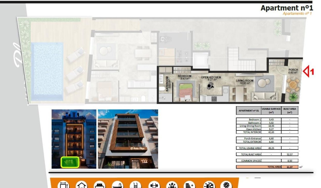 Nieuwbouw Woningen - Appartement  - Torrevieja - Playa de El Cura