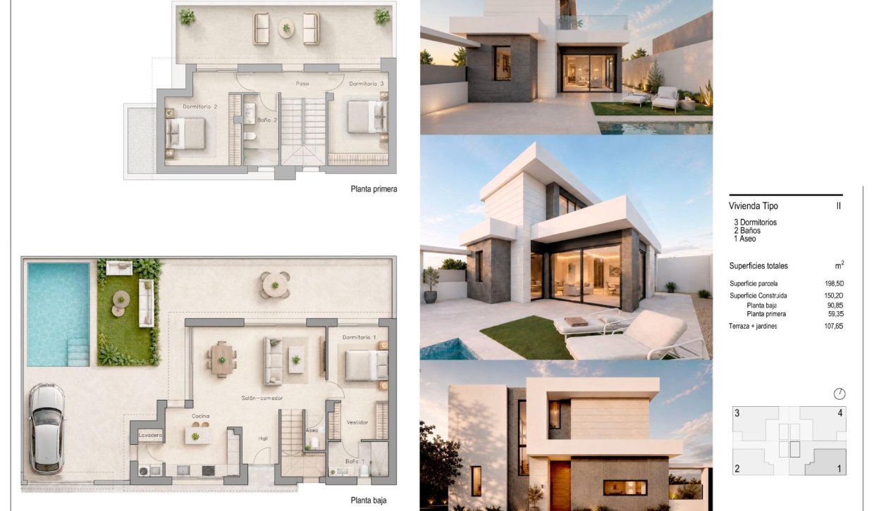 Nowy budynek - Villa - Pilar de la Horadada - Zona Pueblo