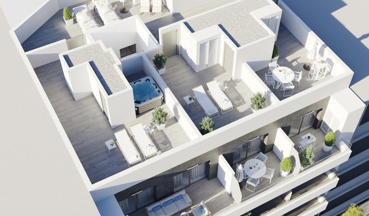 Nowy budynek - Mieszkanie w bloku - Torrevieja - Centro