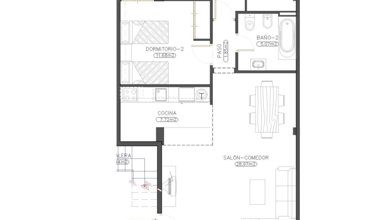 Nieuwbouw Woningen - Appartement  - Cuevas Del Almanzora - Herrerias
