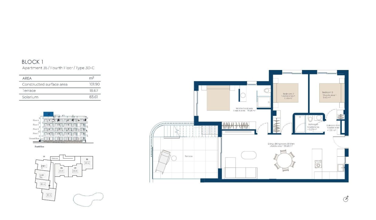 New Build - Penthouse - Baños y Mendigo - El Valle Golf