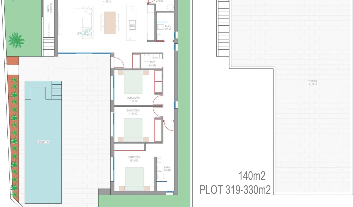 Nieuwbouw Woningen - Villa - San Javier - Parque del doce