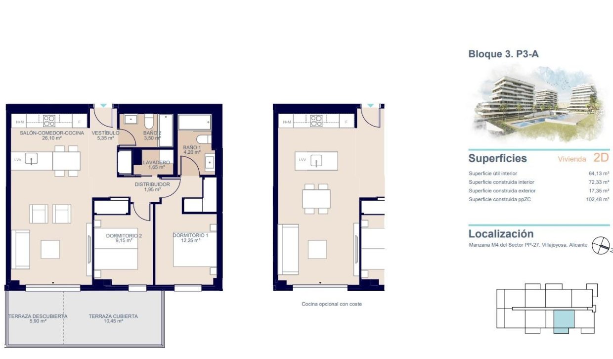 Nouvelle construction - Appartement - Villajoyosa - Playa del Torres