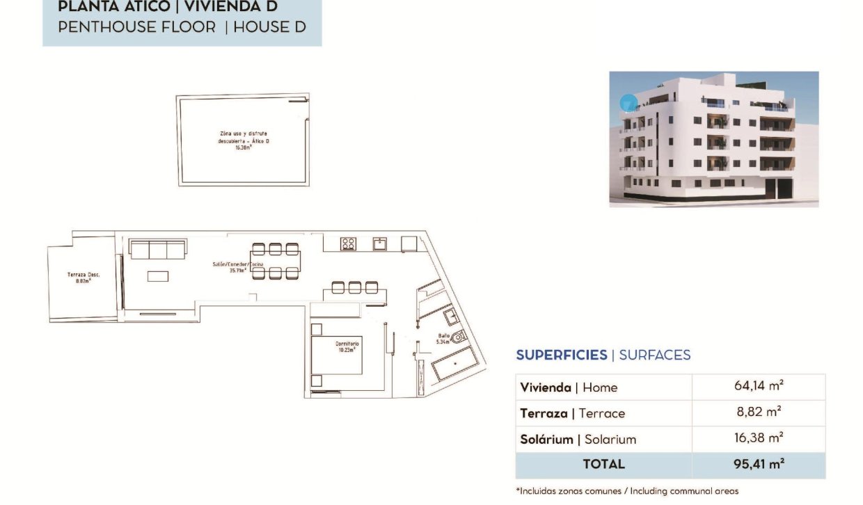 Nouvelle construction - Penthouse - Torrevieja - pueblo