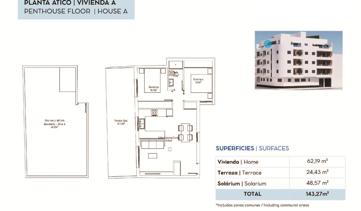 Nouvelle construction - Penthouse - Torrevieja - pueblo