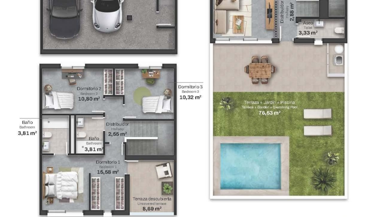 New Build - semi-detached house - Mojacar - Descargador