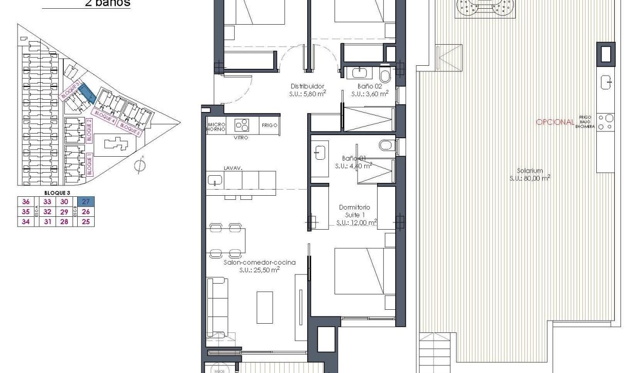 New Build - Penthouse - Los Alcázares - Serena Golf